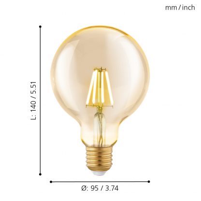 EGLO หลอดไฟ LED LM LED E27 11522 - Image 2
