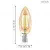 EGLO หลอดไฟ LED LM LED E14 11557 - Image 2