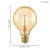 EGLO หลอดไฟ LED LM LED E27 11692 - Image 2
