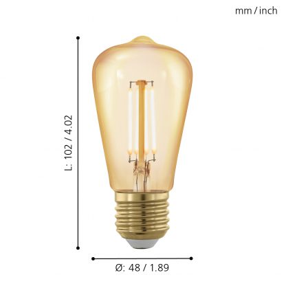 EGLO หลอดไฟ LED LM LED E27 11695 - Image 2