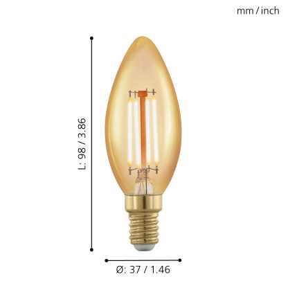 EGLO หลอดไฟ LED LM LED E14 11698 - Image 2