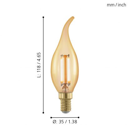 EGLO หลอดไฟ LED LM LED E14 11699 - Image 2