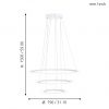 EGLO โคมไฟห้อยเพดาน LED PENAFORTE 39274 - Image 2