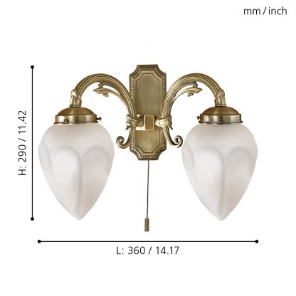 EGLO โคมไฟติดผนัง IMPERIAL 82745 - Image 2