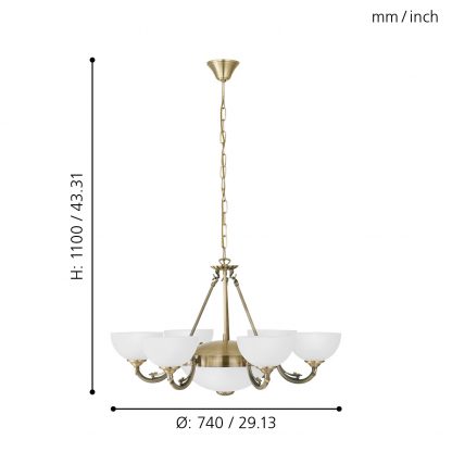 EGLO โคมไฟห้อยเพดาน SAVOY 82749 - Image 2