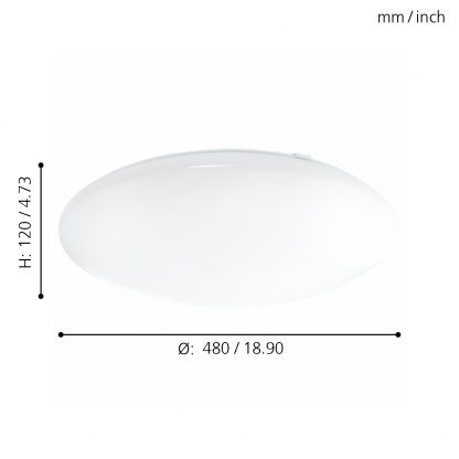 EGLO โคมไฟติดผนังหรือพดาน LED GIRON 89253 - Image 2