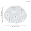 EGLO โคมไฟติดเพดาน LED OLMEDO 91493 - Image 2