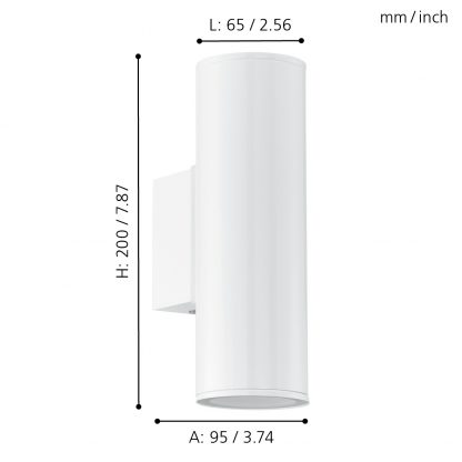 EGLO โคมไฟติดผนัง LED RIGA 94101 - Image 2