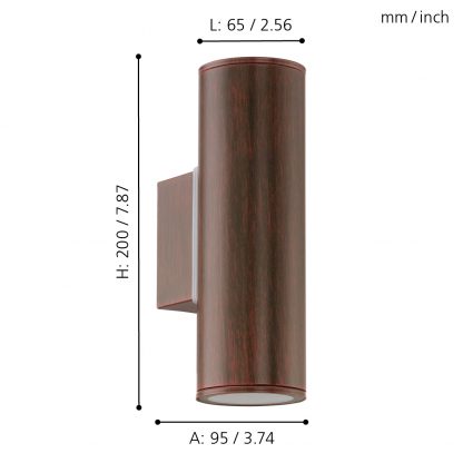 EGLO โคมไฟติดผนัง LED RIGA 94105 - Image 2