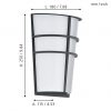 EGLO โคมไฟติดผนัง LED BREGANZO 94138 - Image 2