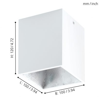 EGLO โคมไฟติดเพดาน LED POLASSO 94499 - Image 2