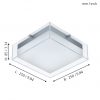 EGLO โคมไฟติดผนังหรือพดาน LED INFESTO 94874 - Image 2