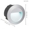 EGLO โคมไฟฝังฝ้า (ดาวน์ไลท์) LED ZIMBA-LED 95233 - Image 2