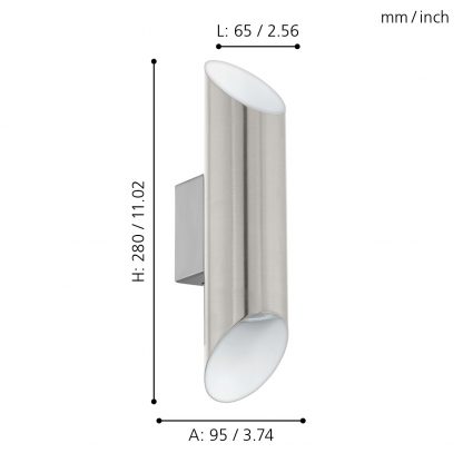 EGLO โคมไฟติดผนัง LED VIEGAS 95422 - Image 2