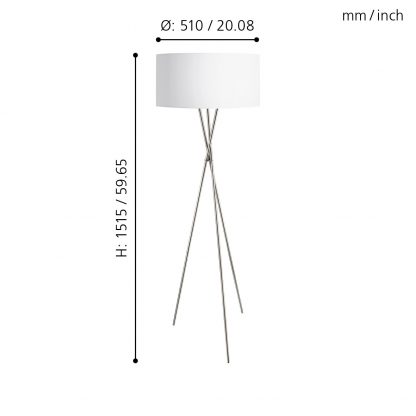 EGLO โคมไฟตั้งพื้น FONDACHELLI 95539 - Image 2