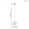 EGLO โคมไฟห้อยเพดาน LED CONESSA 95911 - Image 2