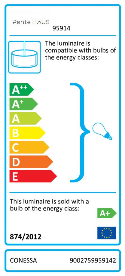 EGLO โคมไฟห้อยเพดาน LED CONESSA 95914 - Image 3