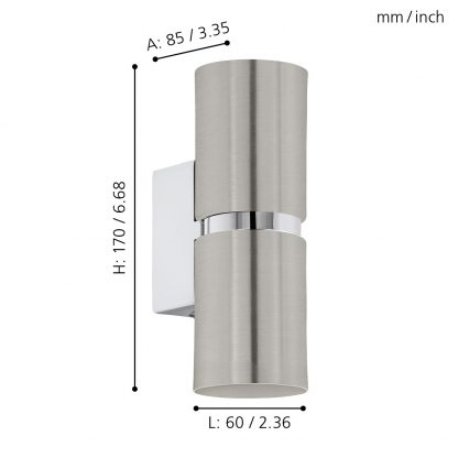 EGLO โคมไฟติดผนัง LED PASSA 96261 - Image 2