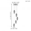 EGLO โคมไฟห้อยเพดาน LED FARSALA 96345 - Image 2