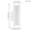 EGLO โคมไฟติดผนัง LED RIGA-LED 96504 - Image 2