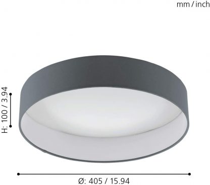 EGLO โคมไฟติดเพดาน LED PALOMARO 1 96538 - Image 2
