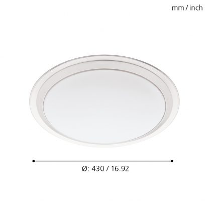 EGLO Connect โคมไฟติดผนังหรือพดาน LED COMPETA-C 96818 - Image 2
