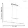EGLO โคมไฟห้อยเพดาน LED TARANDELL 96866 - Image 2