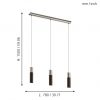 EGLO โคมไฟห้อยเพดาน LED VILLORA 96882 - Image 2