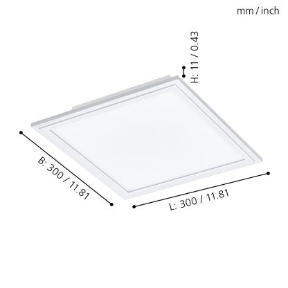 EGLO โคมไฟติดเพดาน LED SALOBRENA-RW 96895 - Image 2