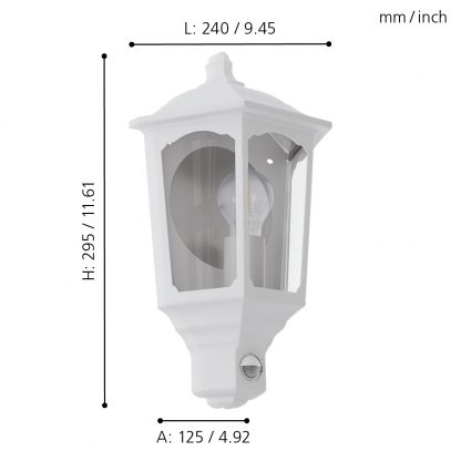 EGLO โคมไฟติดผนัง MANERBIO 97258 - Image 2