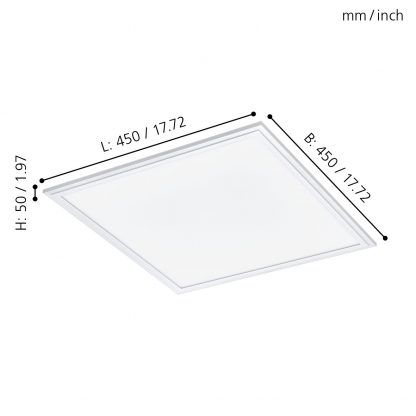 EGLO Connect โคมไฟติดเพดาน LED SALOBRENA-C 97629 - Image 2