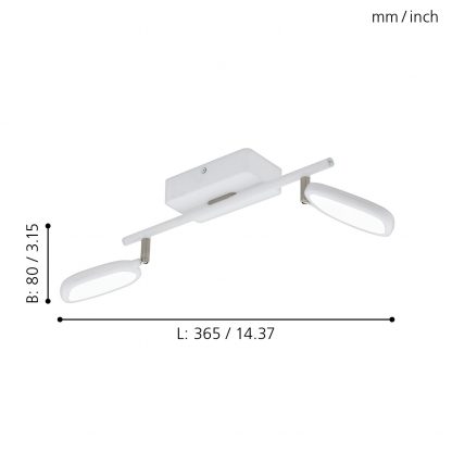 EGLO Connect โคมไฟสปอตไลท์ LED PALOMBARE-C 97692 - Image 2