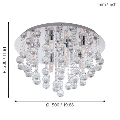 EGLO โคมไฟติดเพดาน LED ALMONTE 97699 - Image 2