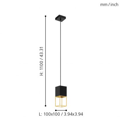EGLO โคมไฟห้อยเพดาน LED MONTEBALDO 97733 - Image 2