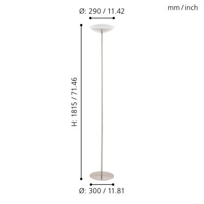 EGLO Connect โคมไฟตั้งพื้น LED FRATTINA-C 97814 - Image 2