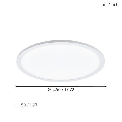 EGLO Connect โคมไฟติดเพดาน LED SARSINA-C 97959 - Image 2