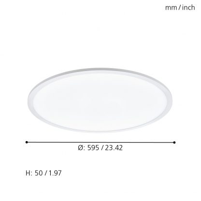 EGLO Connect โคมไฟติดเพดาน LED SARSINA-C 97961 - Image 2