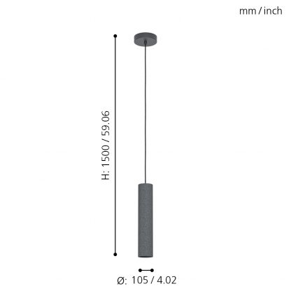 EGLO โคมไฟห้อยเพดาน LED MENTALONA 39821 - Image 2