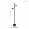EGLO โคมไฟตั้งพื้น LED CORTADERAS 97806 - Image 2